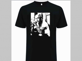 Einstein čierne p&aacute;nske tričko materi&aacute;l 100% bavlna